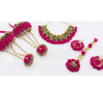loral-Jewelry-With-Necklace-Earrings-Tikka-And-Hand-Pieces-Item#-2-(MAGENTA)