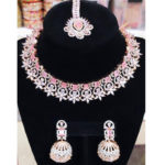 A.D-CHOKER-WITH-EARRING-AND-TIKKA-#870-PINK